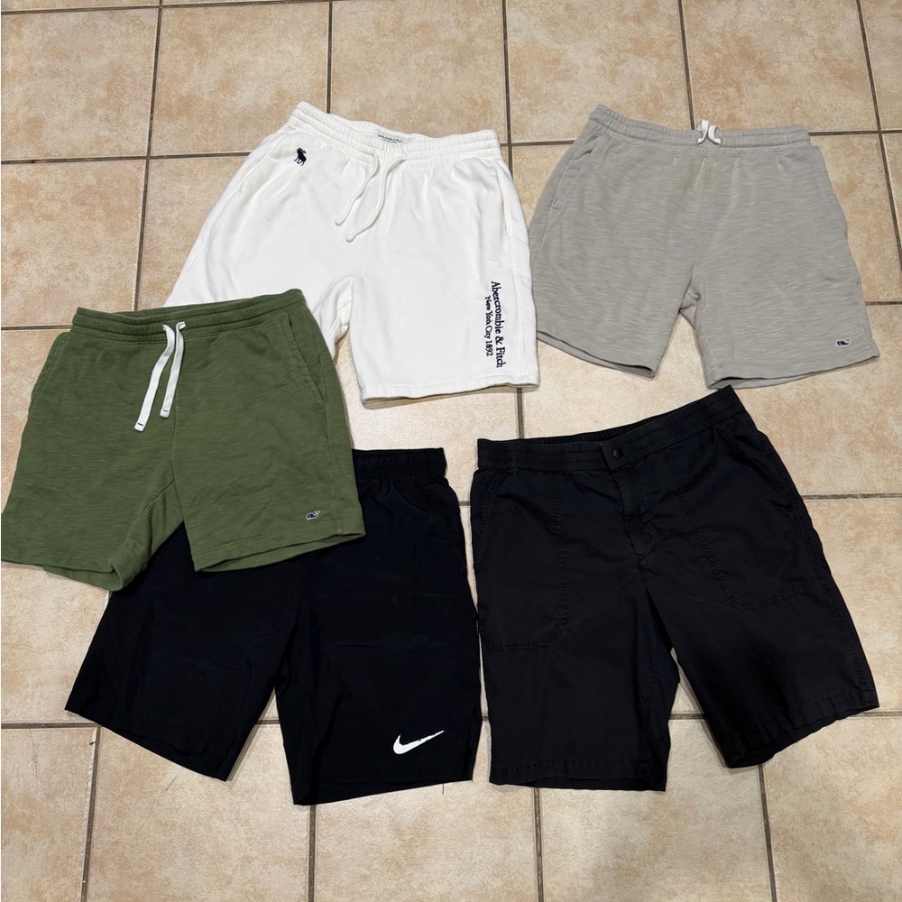 Nike Men's Athletic Shorts Set 5 pc Abercrombie Vineyard vines rag & bone sz S